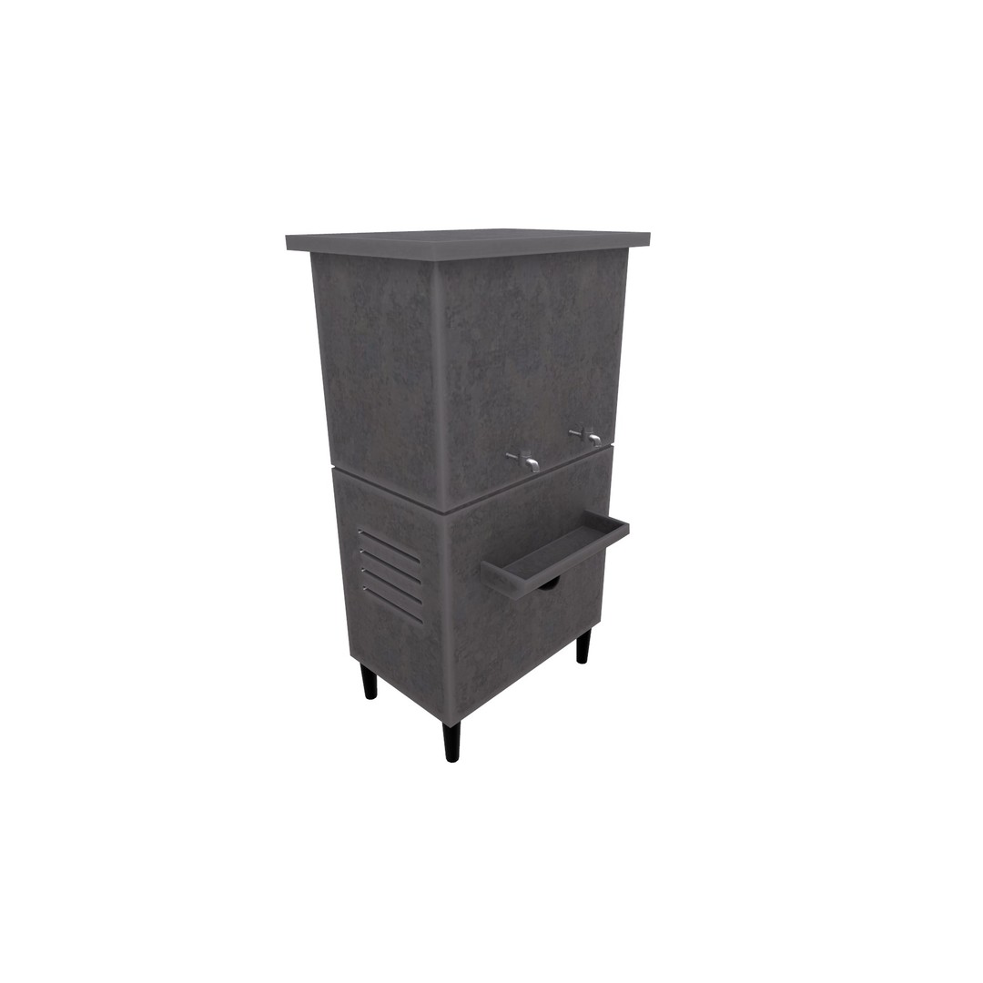 Water Cooler 3D Model – Low Poly Game Ready Asset, PBR Textures - View 18