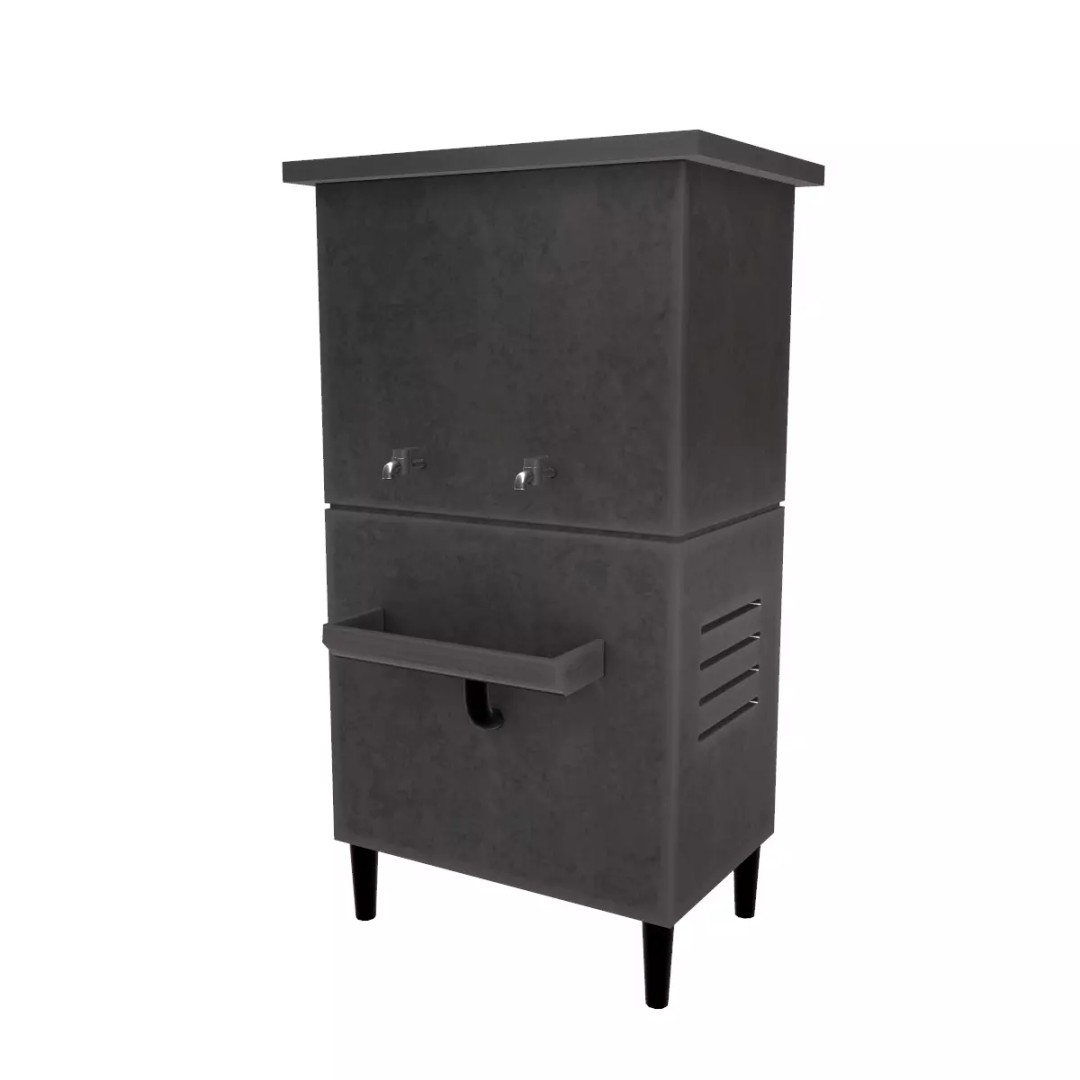 Water Cooler 3D Model – Low Poly Game Ready Asset, PBR Textures - View 2