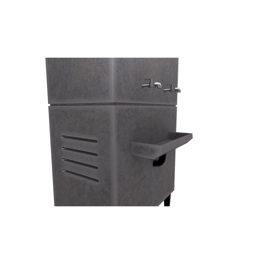 Water Cooler 3D Model – Low Poly Game Ready Asset, PBR Textures - View 21