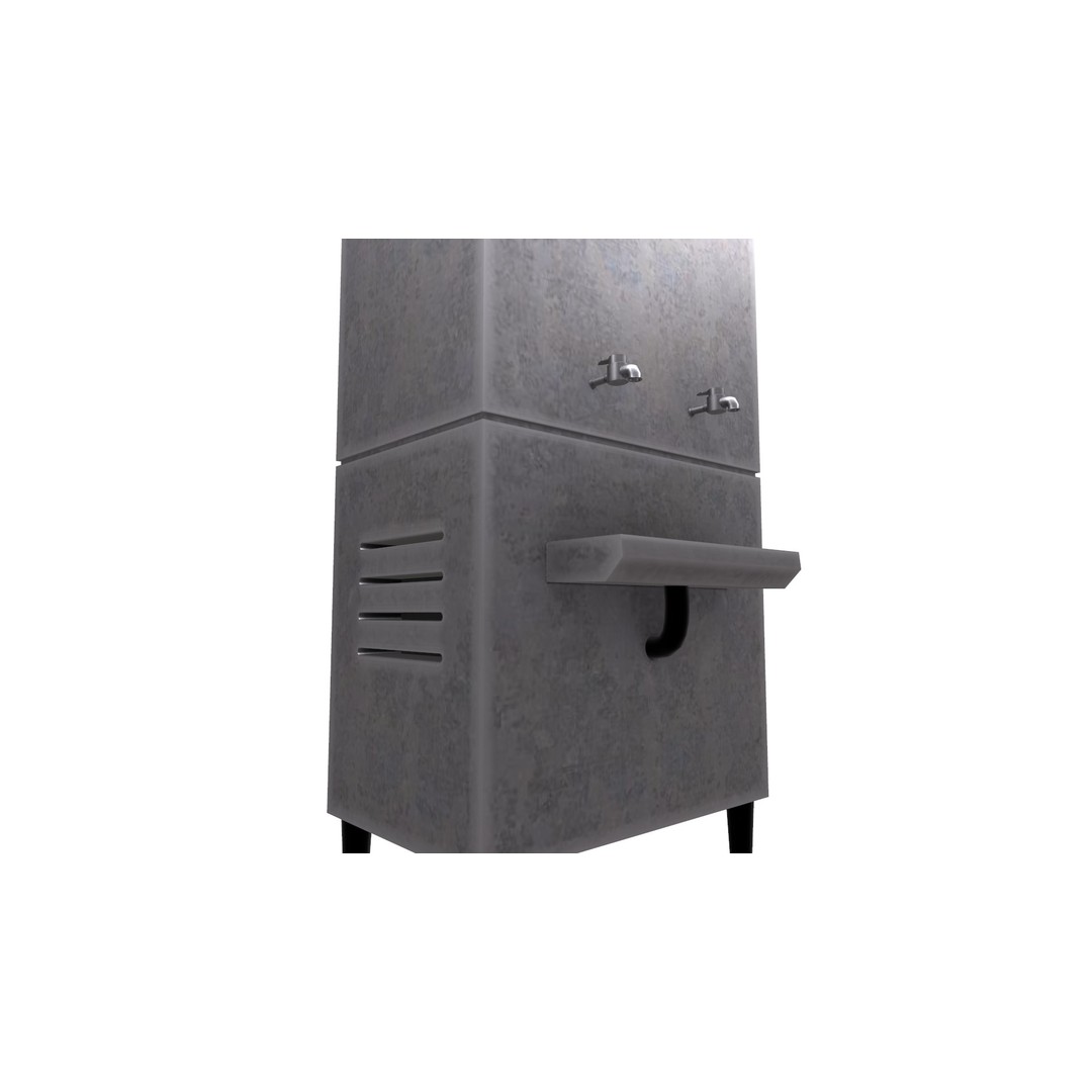Water Cooler 3D Model – Low Poly Game Ready Asset, PBR Textures - View 24