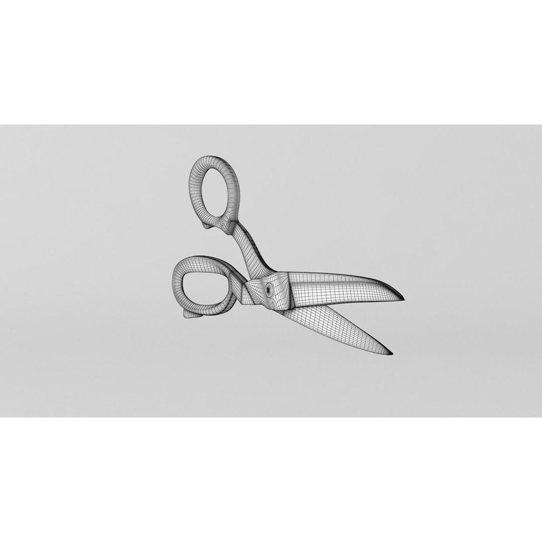 Scissors 3D Model – High Res Tool for Realistic Rendering, FBX, OBJ