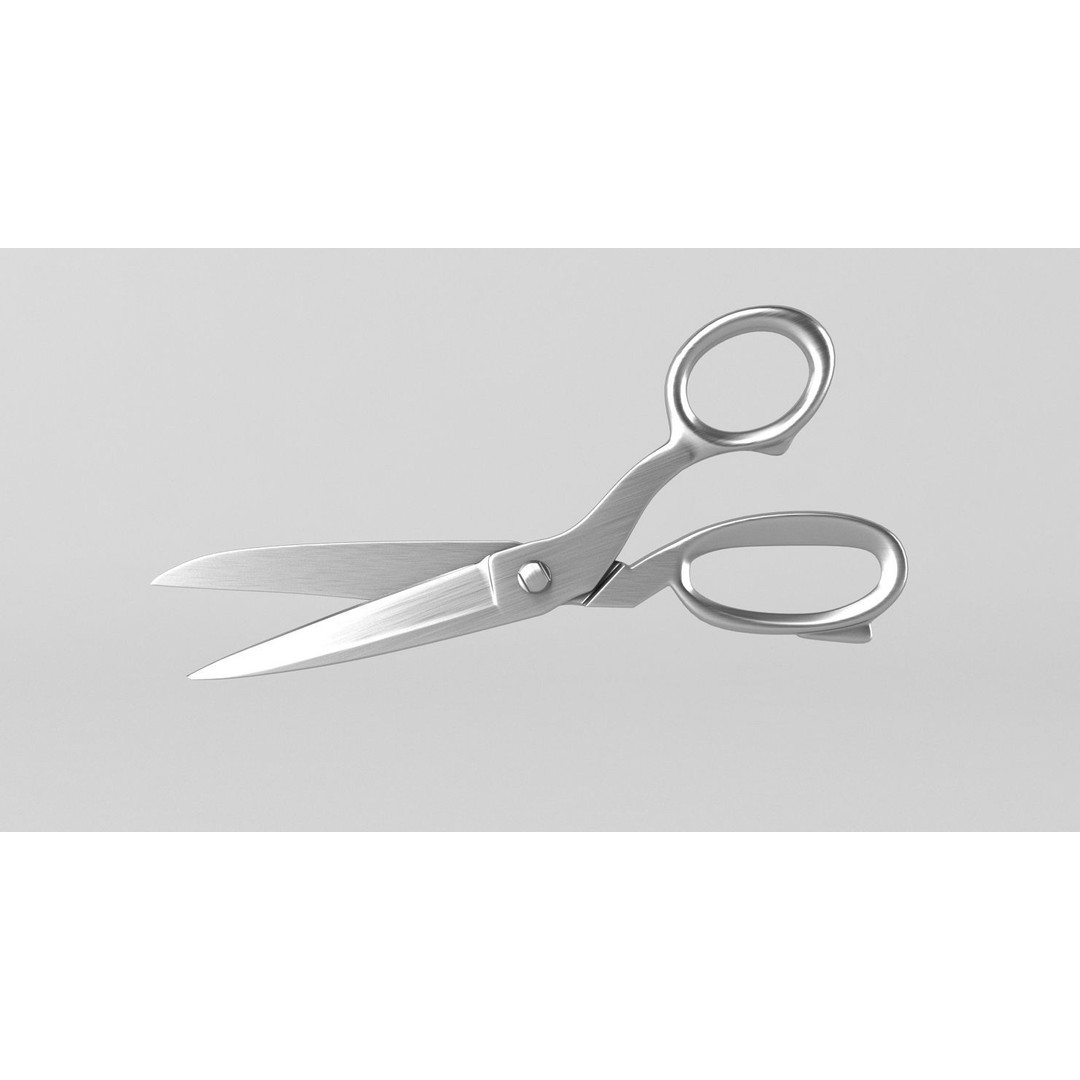 Scissors 3D Model – High Res Tool for Realistic Rendering, FBX, OBJ - View 3