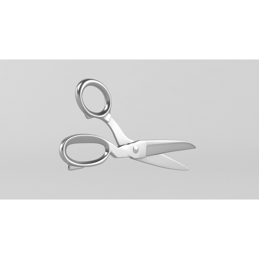 Scissors 3D Model – High Res Tool for Realistic Rendering, FBX, OBJ - View 5
