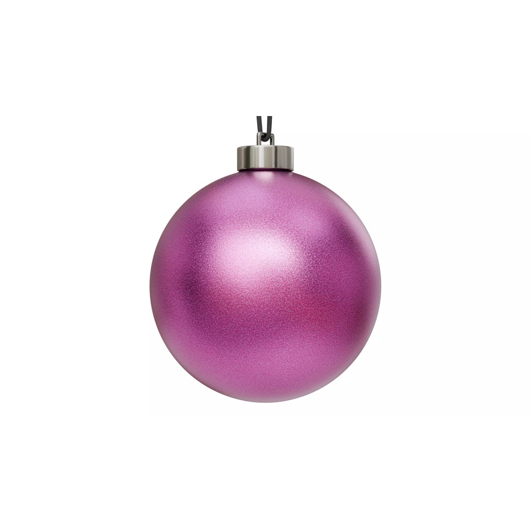 Christmas Ball 3D Model – Low Poly Ornament Collection, FBX, OBJ - View 12