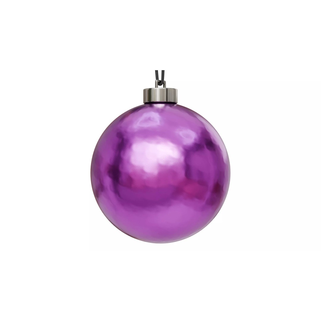 Christmas Ball 3D Model – Low Poly Ornament Collection, FBX, OBJ - View 13