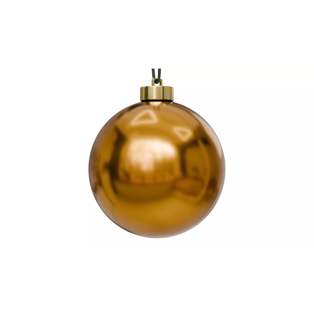 Christmas Ball 3D Model – Low Poly Ornament Collection, FBX, OBJ - View 15