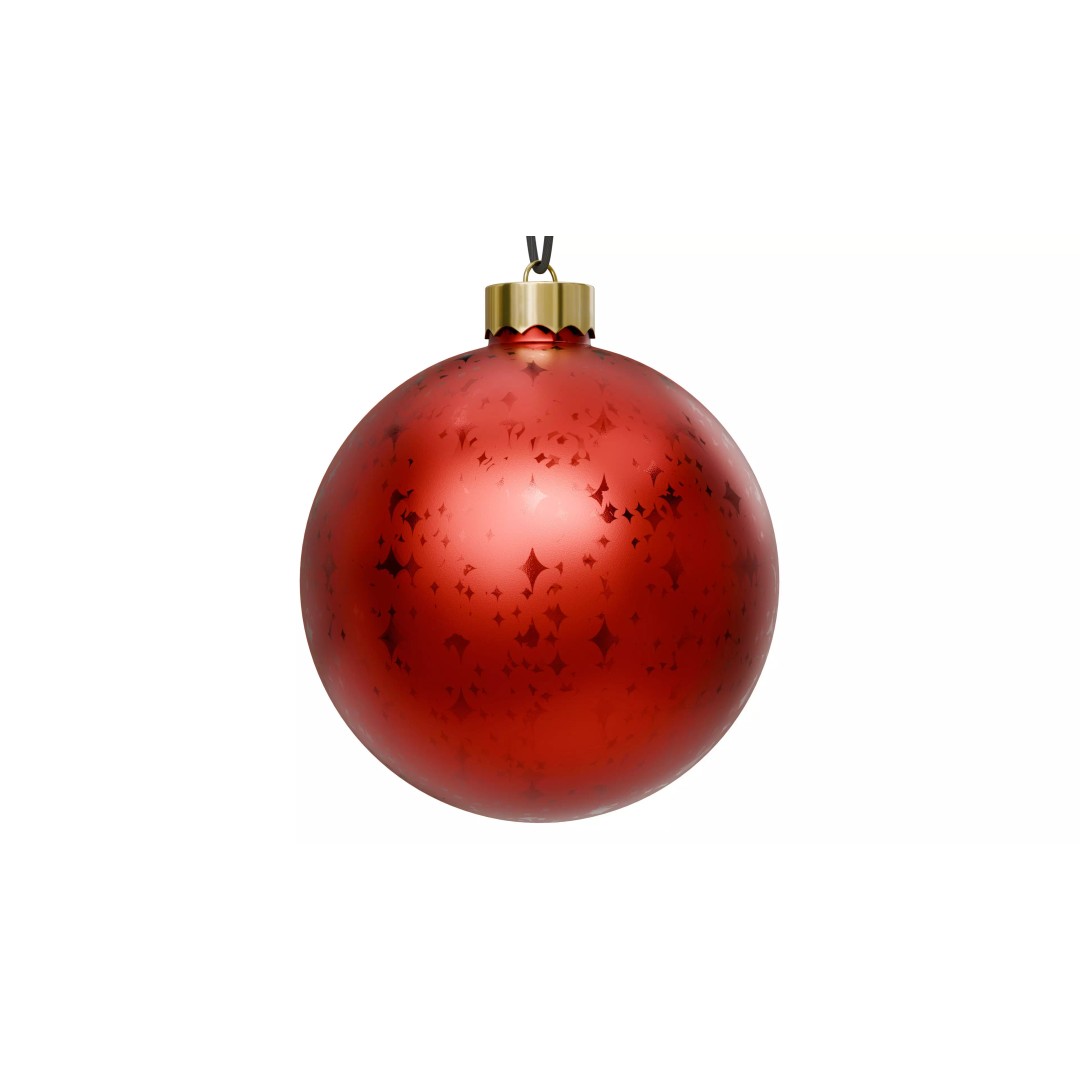 Christmas Ball 3D Model – Low Poly Ornament Collection, FBX, OBJ - View 19