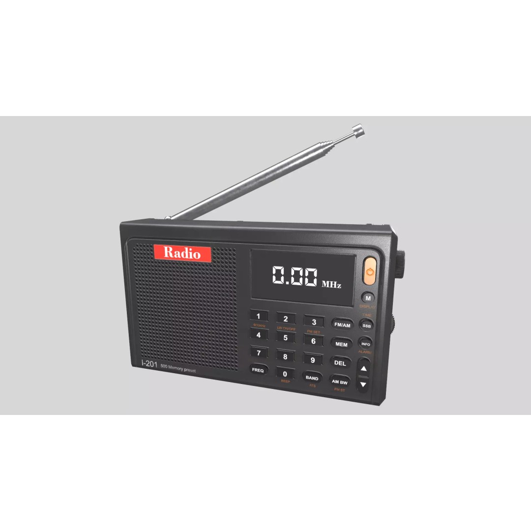 Low-Poly Radio 3D Model – Game-Ready Asset, PBR Textures, FBX, OBJ - View 14