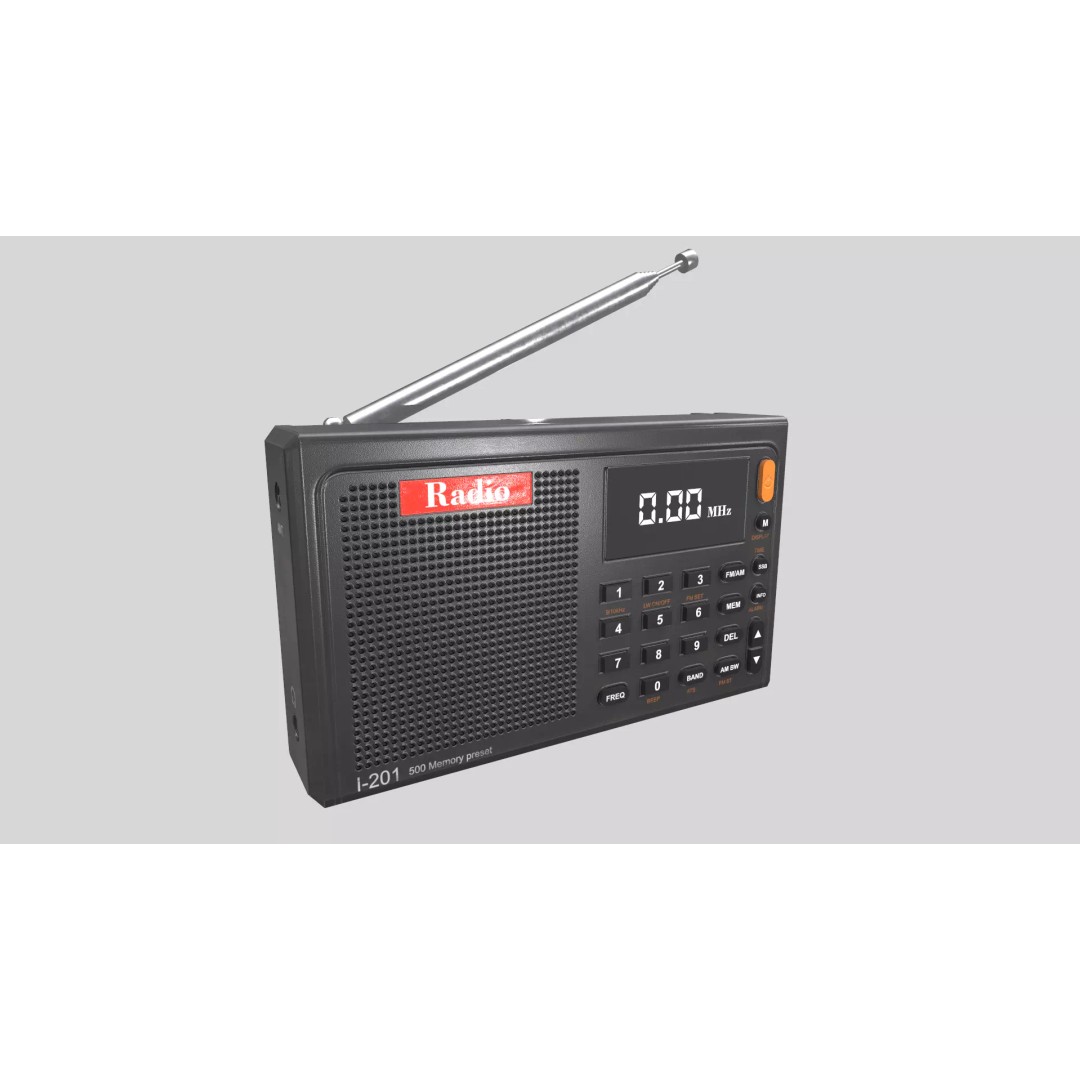 Low-Poly Radio 3D Model – Game-Ready Asset, PBR Textures, FBX, OBJ - View 15