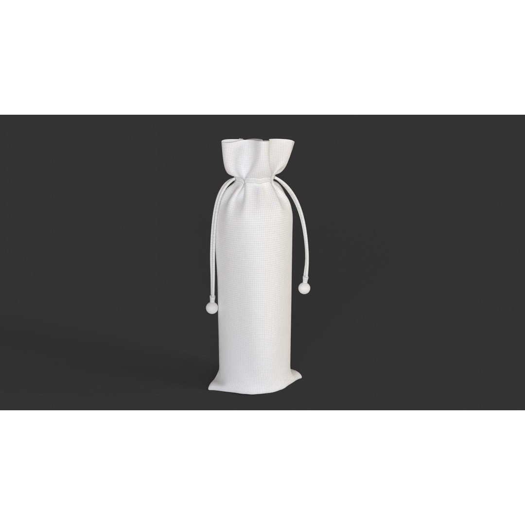 Christmas Design Bottle Cover 3D Model – PBR Textures, FBX Format - View 11