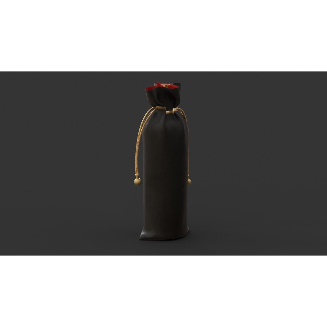 Christmas Design Bottle Cover 3D Model – PBR Textures, FBX Format - View 5