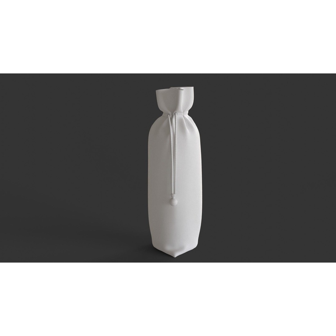 Christmas Design Bottle Cover 3D Model – PBR Textures, FBX Format - View 9