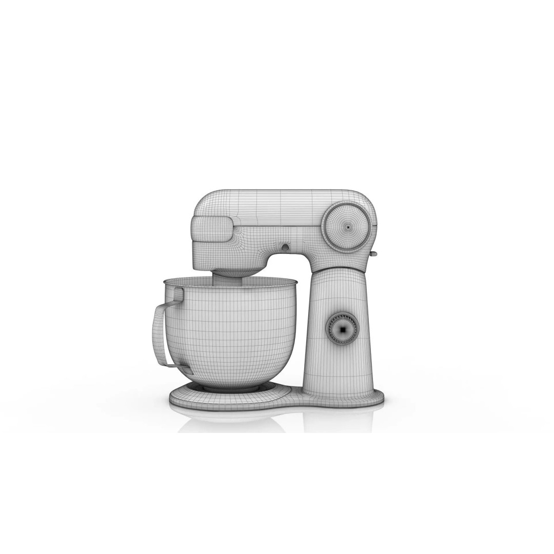 Stand Mixer 3D Model – PBR Kitchen Appliance, FBX, OBJ, Blender - View 10
