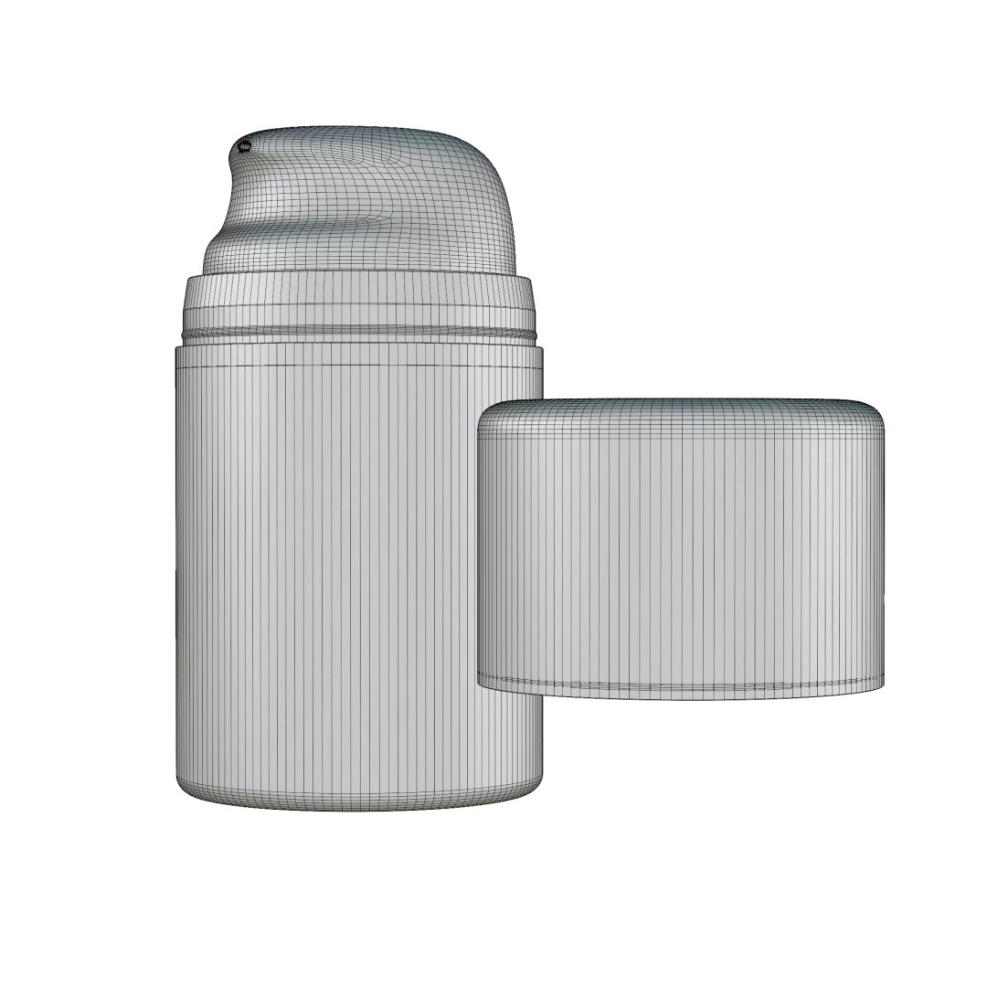 Airless Pump Dispenser Bottle 3D Model – PBR Textured, FBX Format - View 23