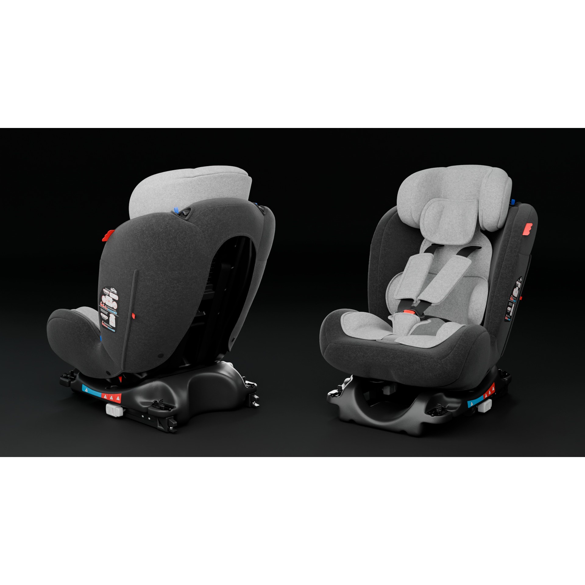 Child Car Seat - Game-Ready 3D Model - View 7