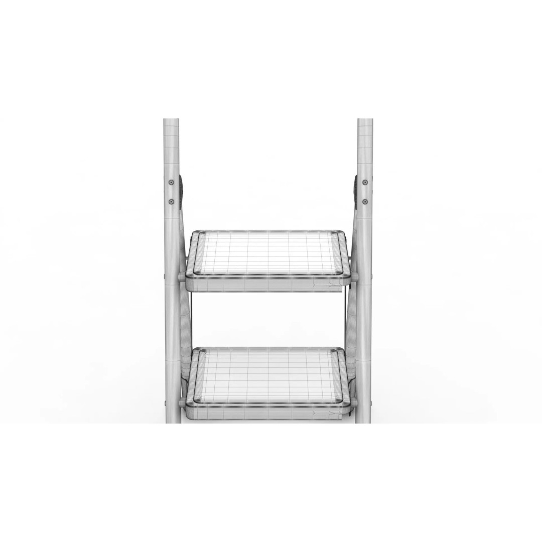 Foldable Ladder 3D Model – PBR Game-Ready Asset, FBX, OBJ - View 10