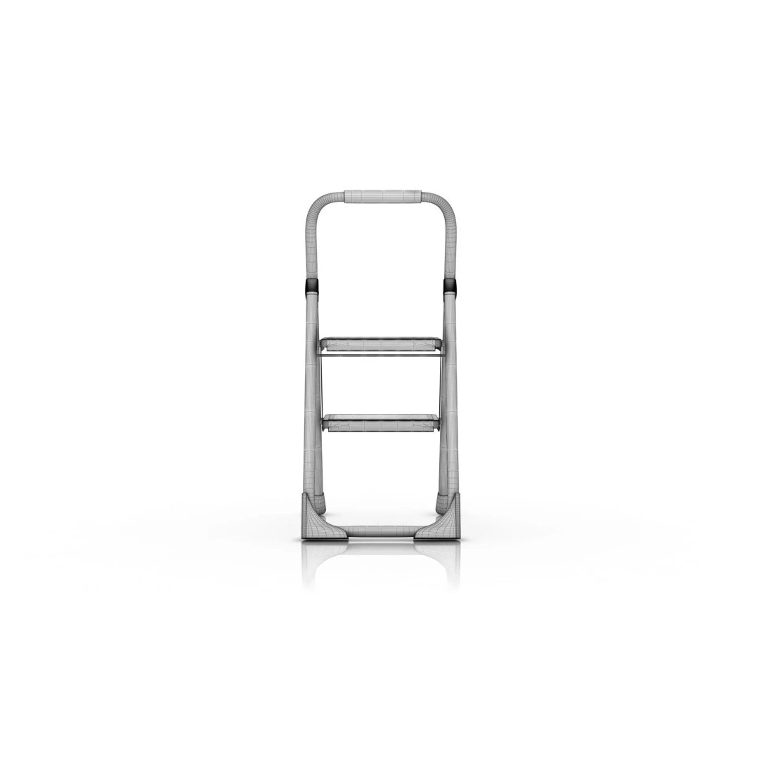 Foldable Ladder 3D Model – PBR Game-Ready Asset, FBX, OBJ - View 11