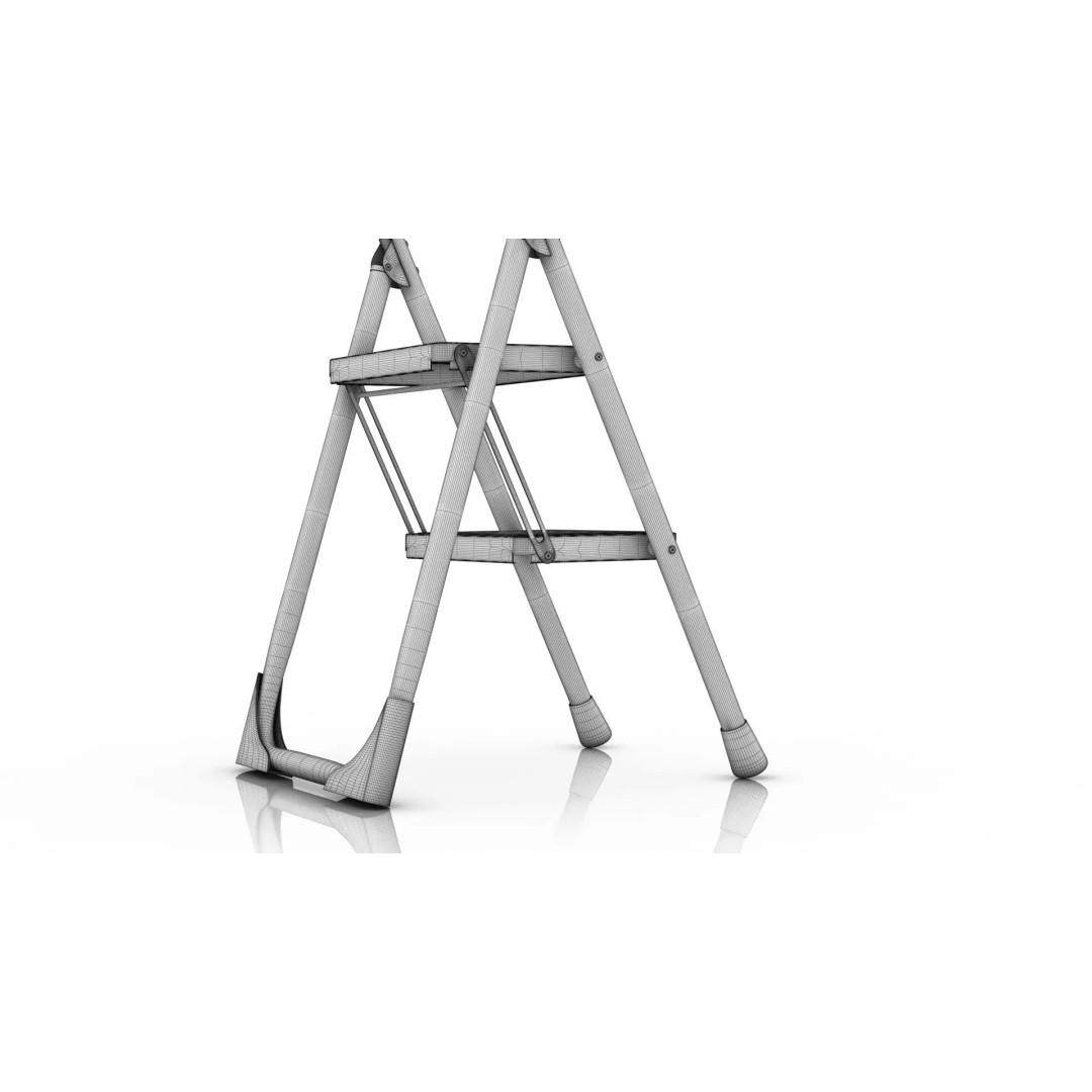Foldable Ladder 3D Model – PBR Game-Ready Asset, FBX, OBJ - View 14