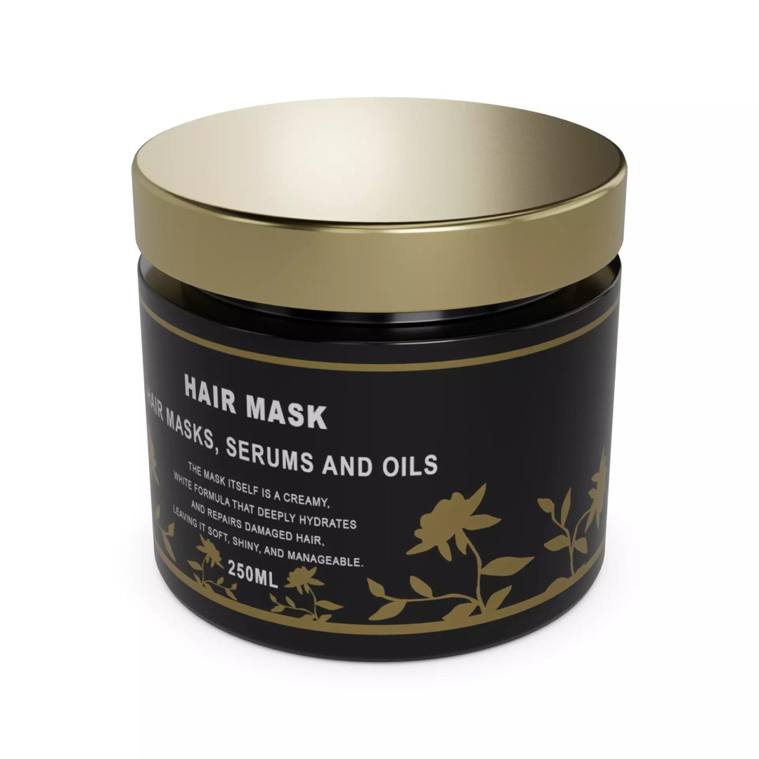 Hair Mask 3D Model – Low Poly Game Asset, FBX, PBR Textures - View 2