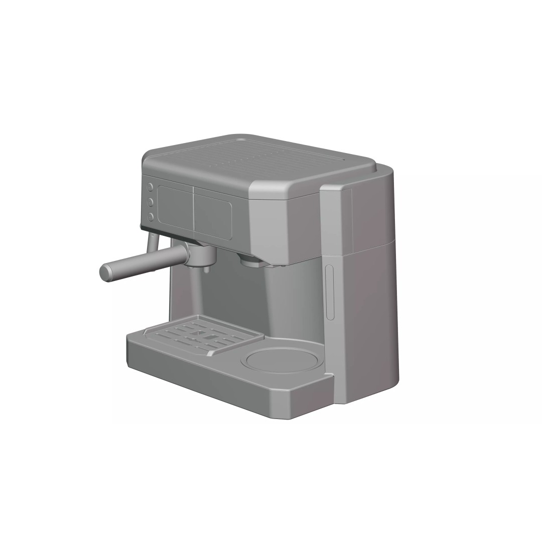 Coffee and Espresso Machine 3D Model – PBR Textured Kitchen Asset, FBX - View 13