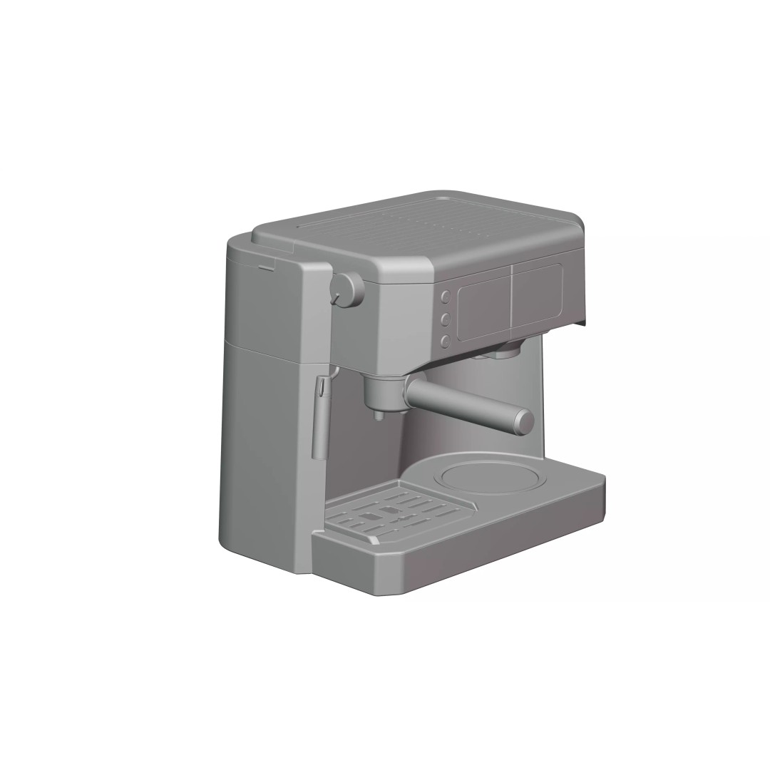 Coffee and Espresso Machine 3D Model – PBR Textured Kitchen Asset, FBX - View 19
