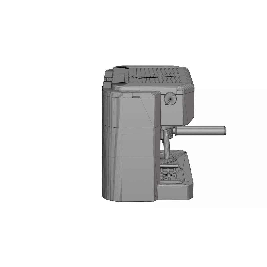 Coffee and Espresso Machine 3D Model – PBR Textured Kitchen Asset, FBX - View 27