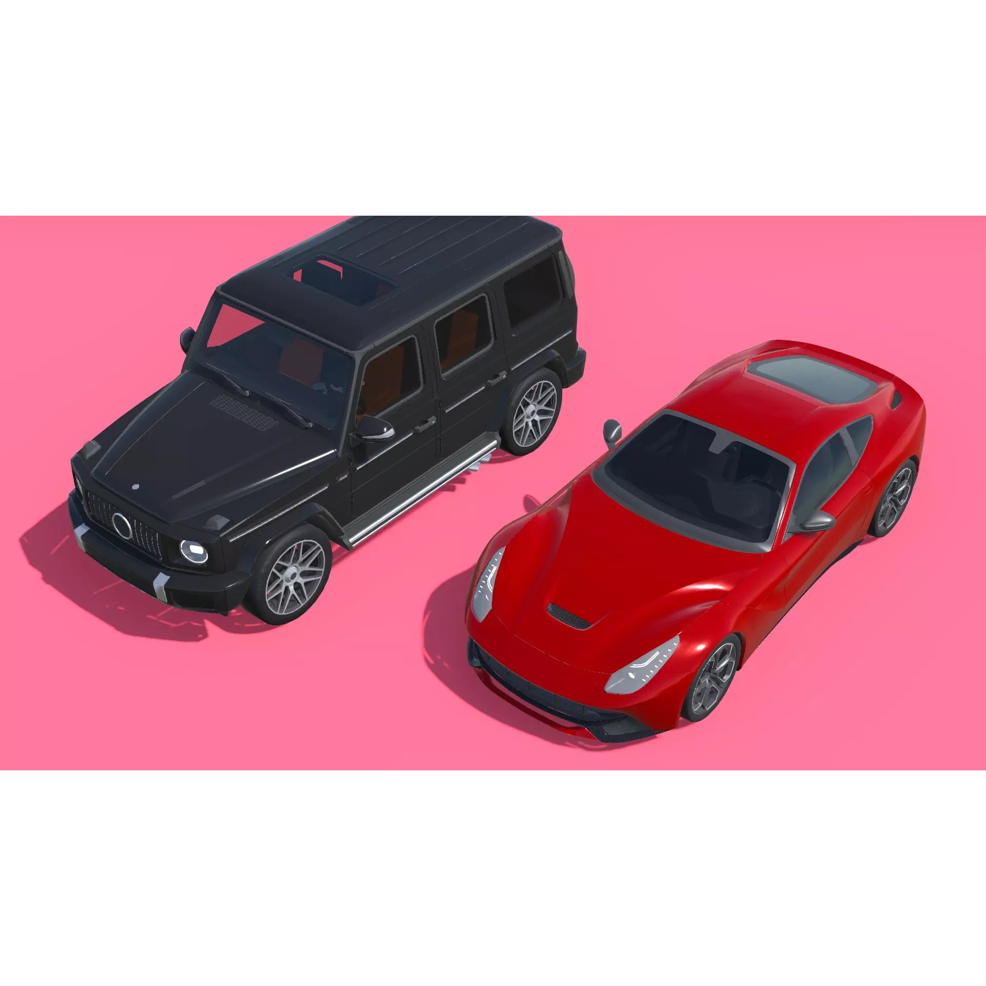 30 Cars Pack - Low-Poly Game-Ready 3D Model - View 17