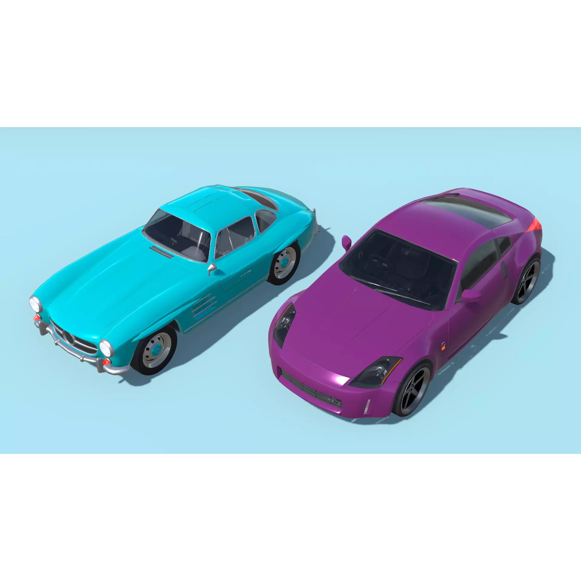 30 Cars Pack - Low-Poly Game-Ready 3D Model - View 3