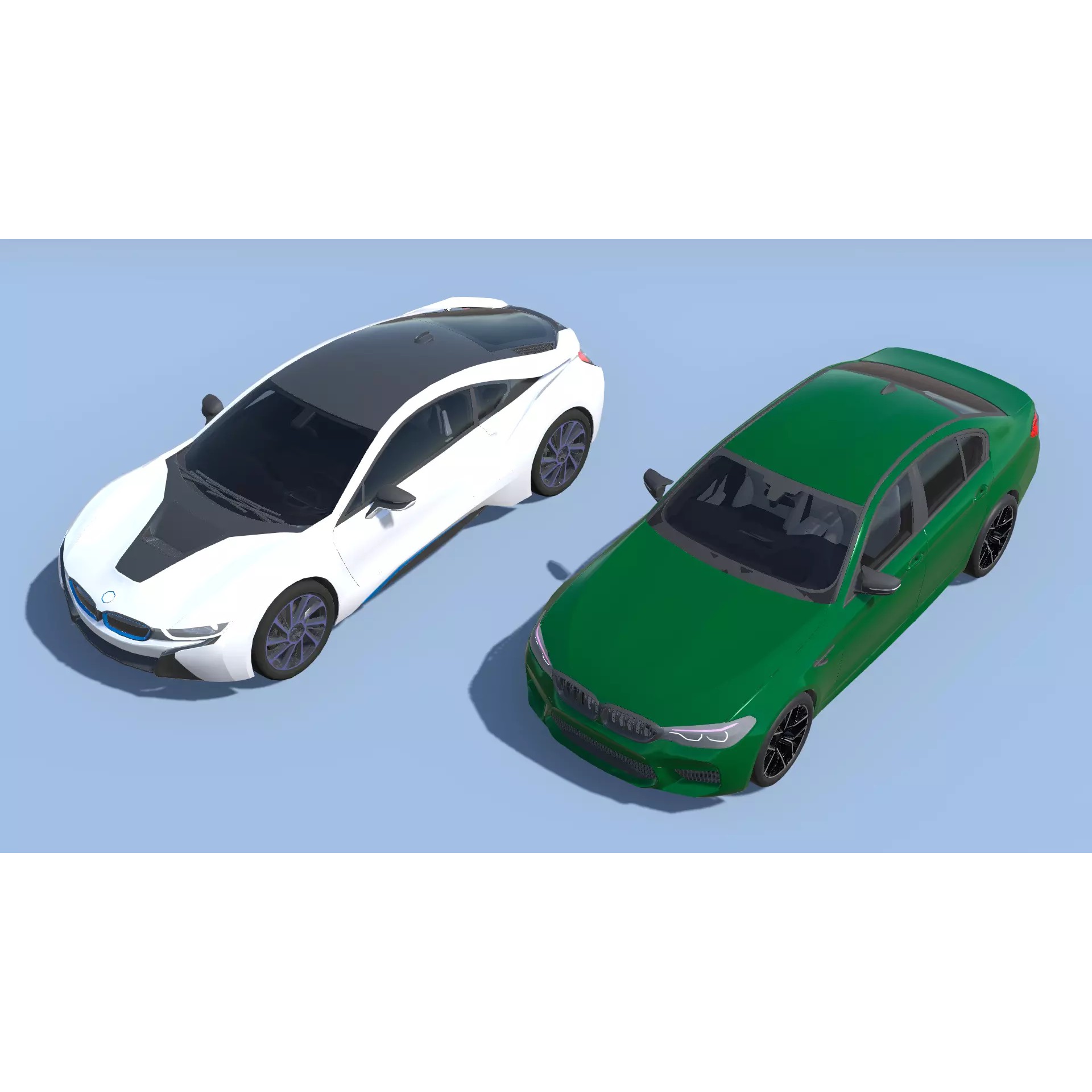 30 Cars Pack - Low-Poly Game-Ready 3D Model - View 4