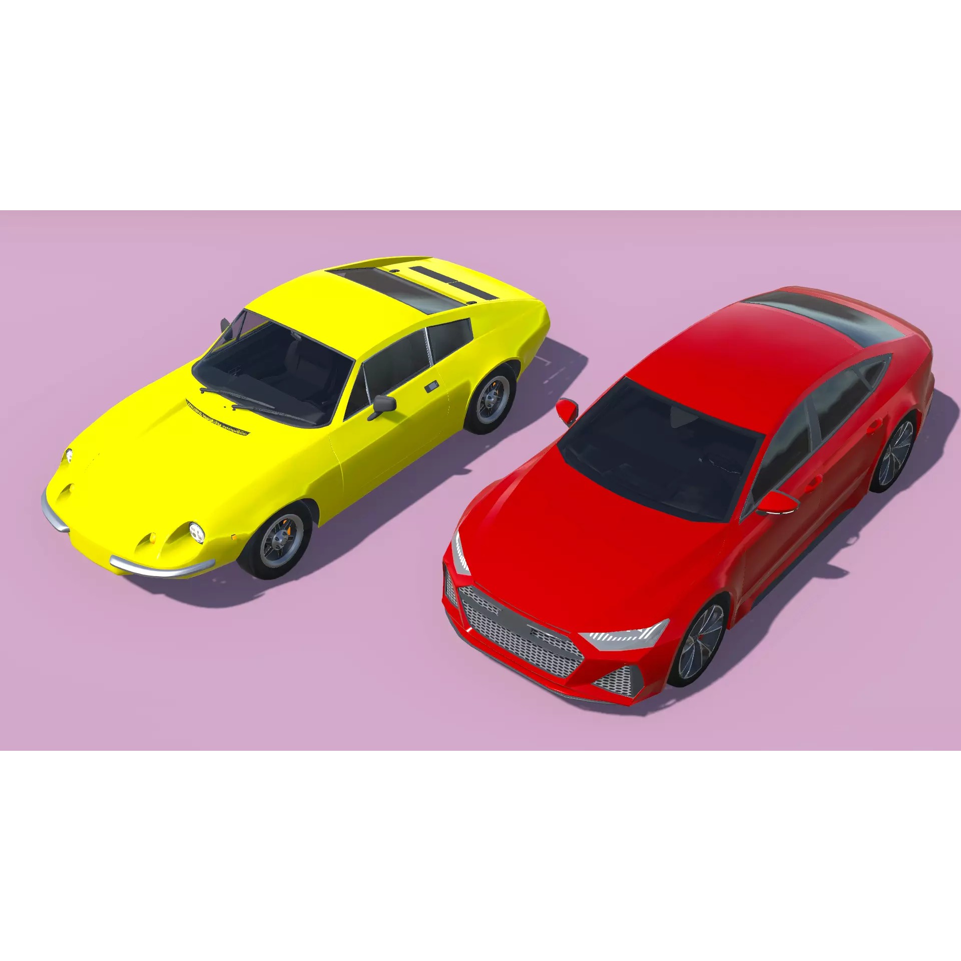 30 Cars Pack - Low-Poly Game-Ready 3D Model - View 6