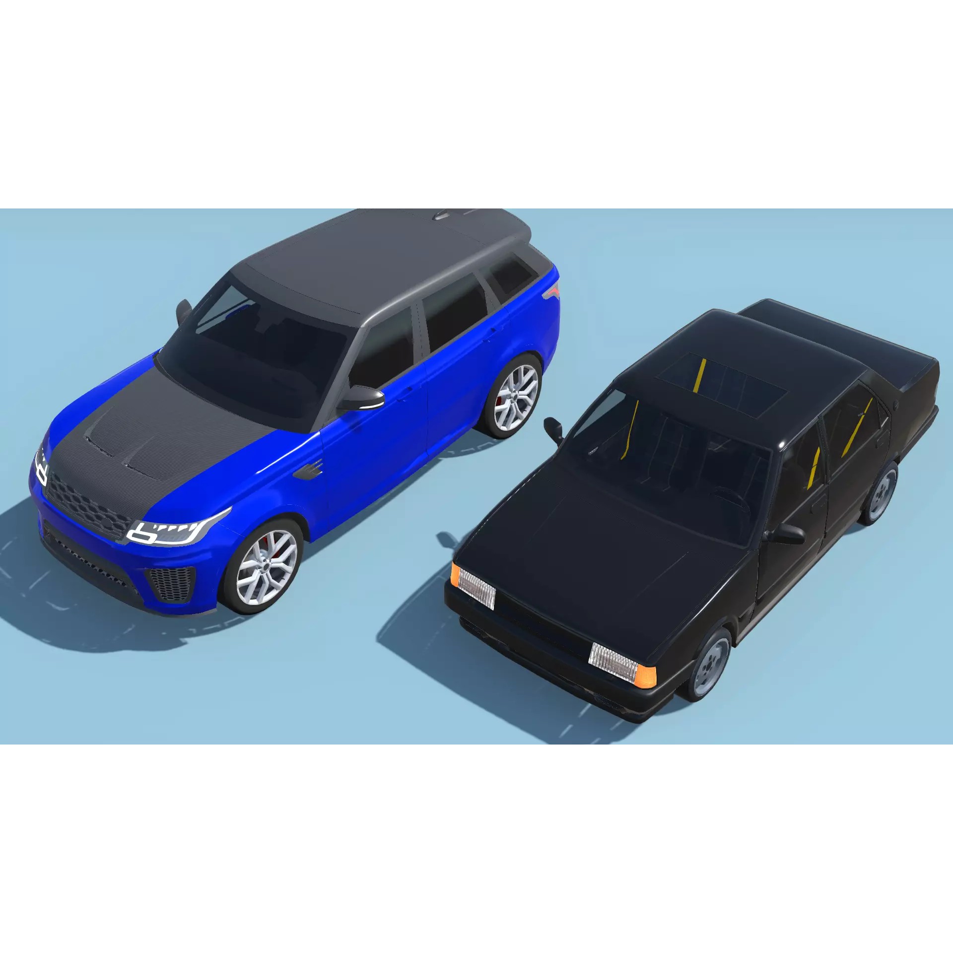 30 Cars Pack - Low-Poly Game-Ready 3D Model - View 7