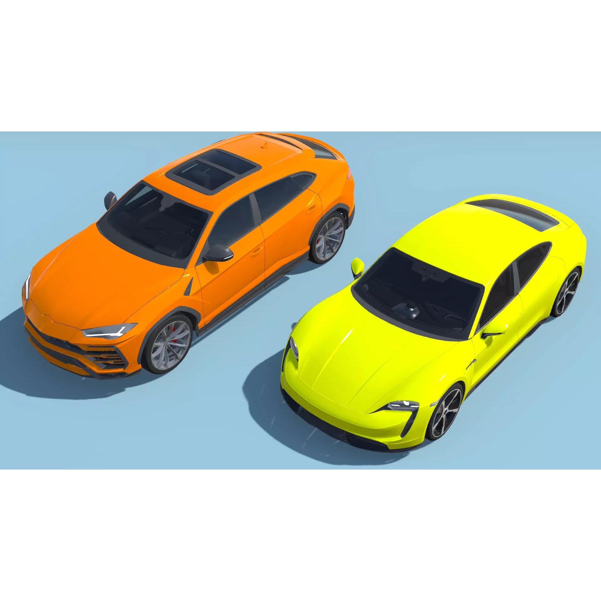 30 Cars Pack - Low-Poly Game-Ready 3D Model - View 9