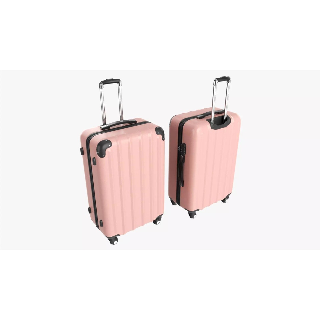 Large Hardshell Suitcase 3D Model – PBR Textures, FBX, OBJ - View 2