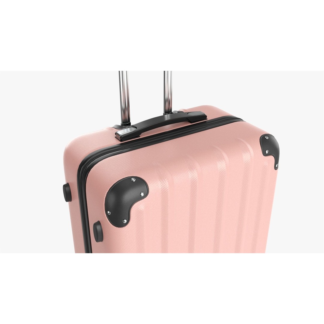 Large Hardshell Suitcase 3D Model – PBR Textures, FBX, OBJ - View 5