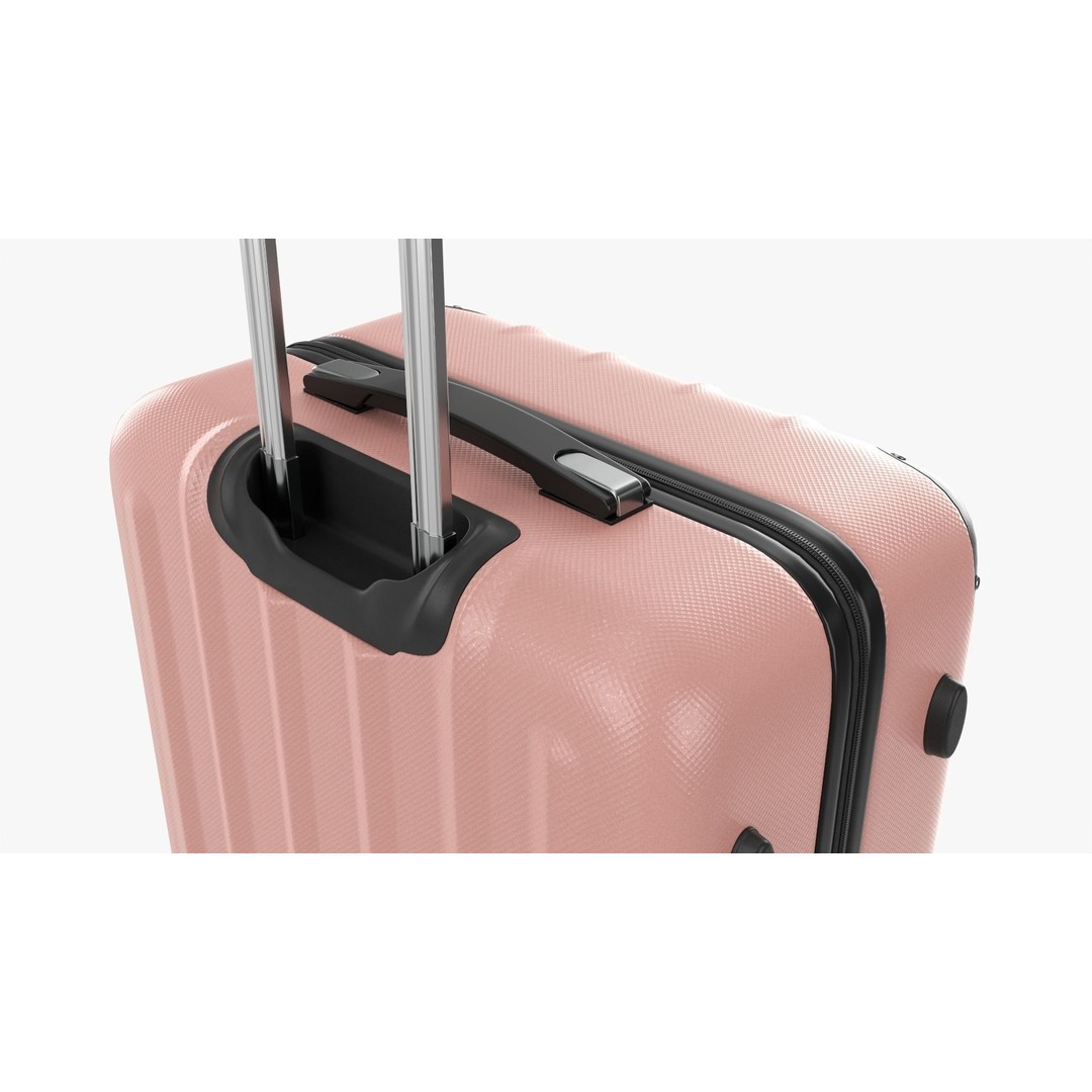 Large Hardshell Suitcase 3D Model – PBR Textures, FBX, OBJ - View 6