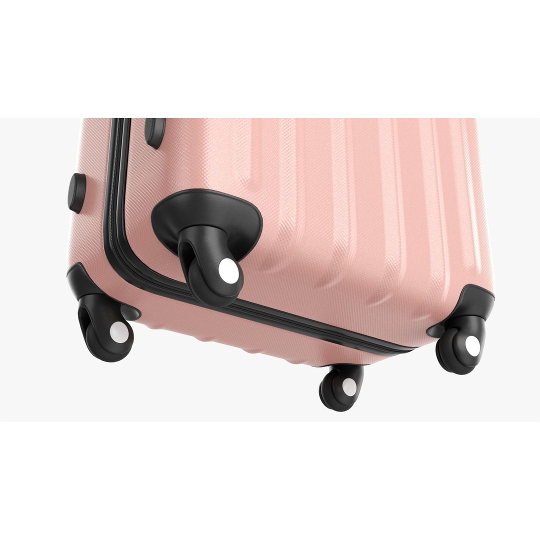 Large Hardshell Suitcase 3D Model – PBR Textures, FBX, OBJ - View 9