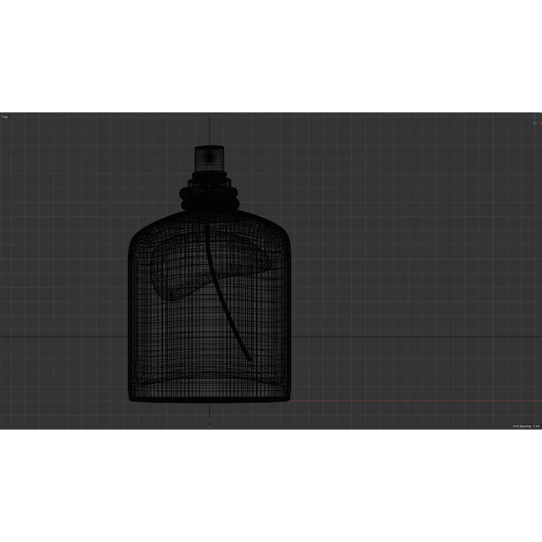 Armani Stronger With You Intensely Perfume Bottle 3D Model – Photorealistic C4D Asset - View 9