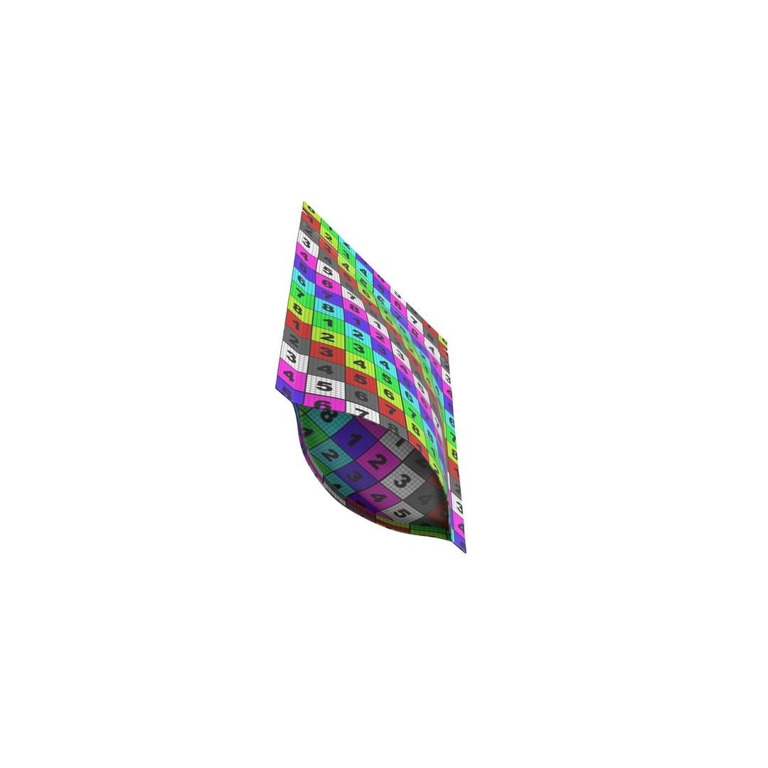 Plastic Pouch Mylar Food Packing Bag 3D Model – Realistic Mockup, FBX, OBJ