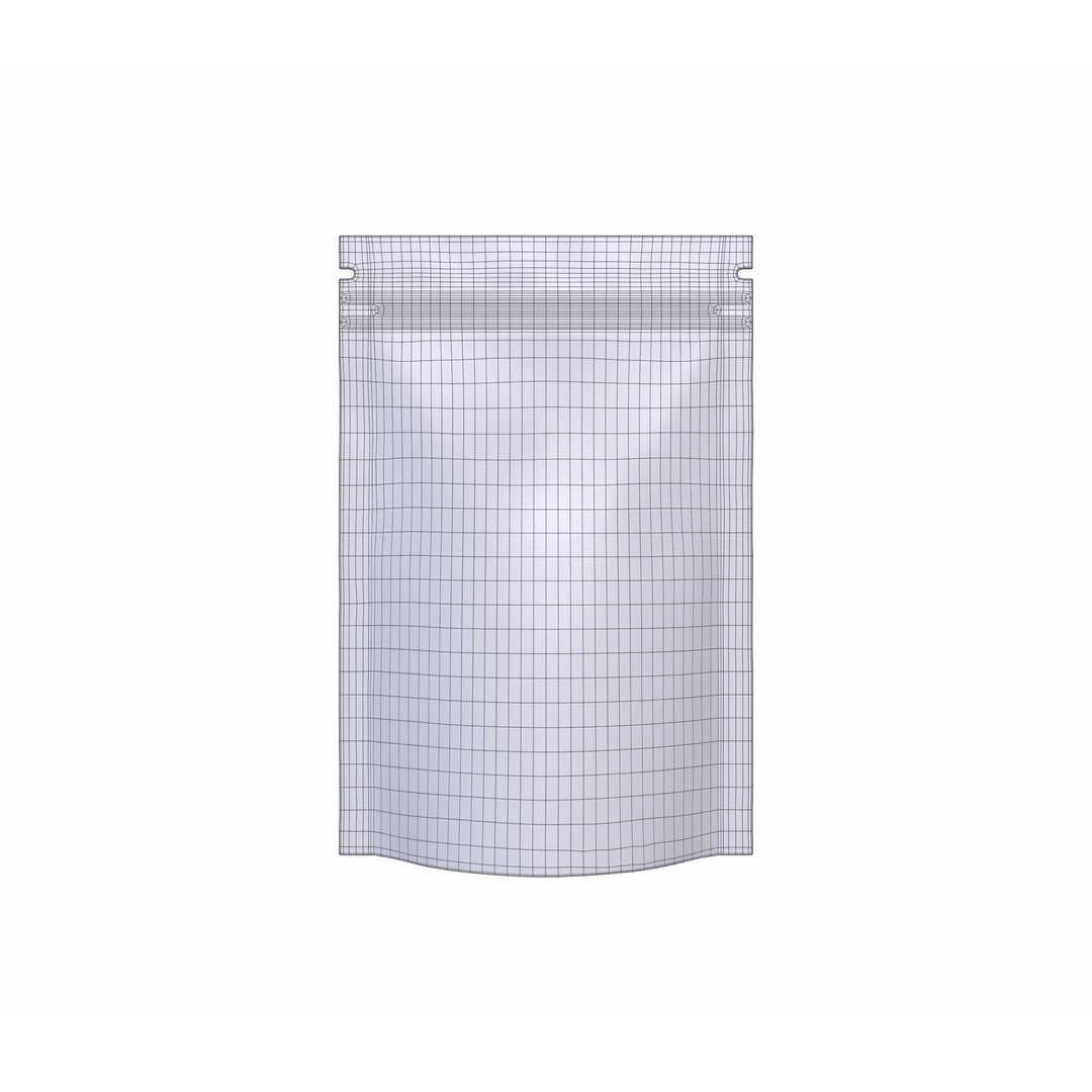 Plastic Pouch Mylar Food Packing Bag 3D Model – Realistic Mockup, FBX, OBJ - View 12