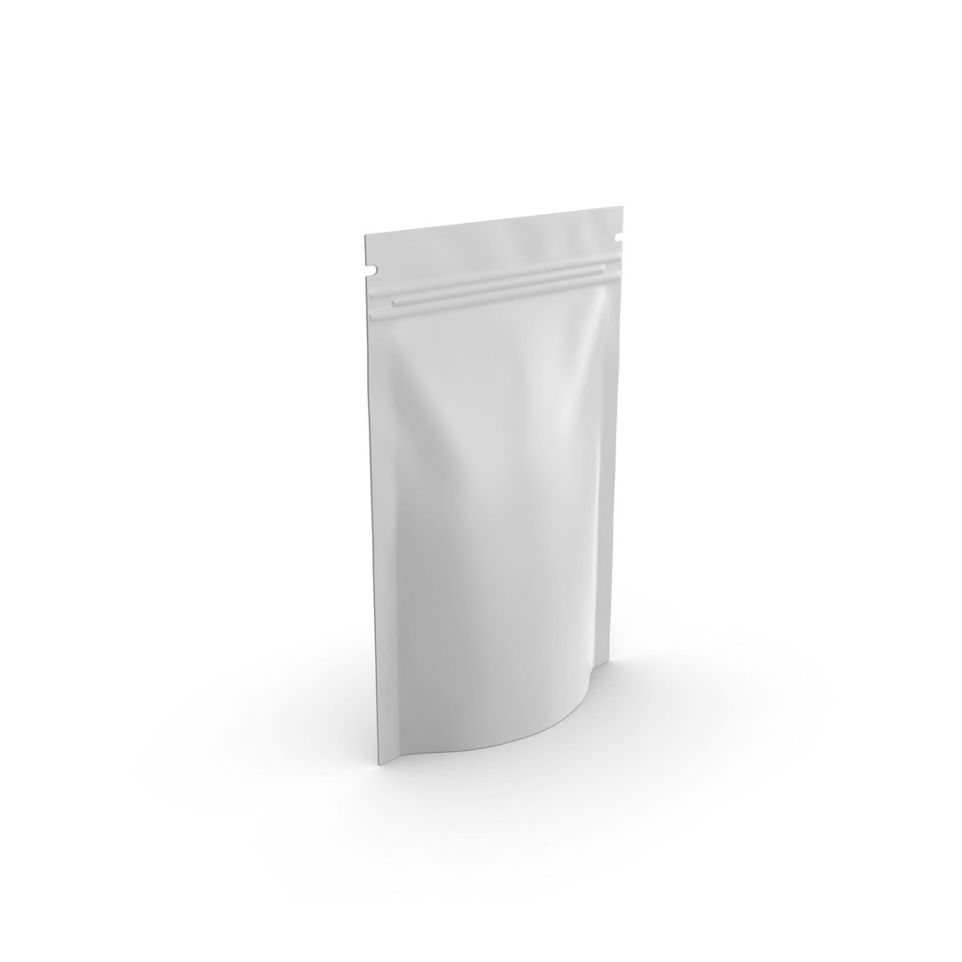 Plastic Pouch Mylar Food Packing Bag 3D Model – Realistic Mockup, FBX, OBJ - View 5