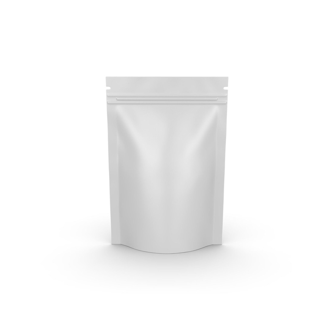 Plastic Pouch Mylar Food Packing Bag 3D Model – Realistic Mockup, FBX, OBJ - View 7
