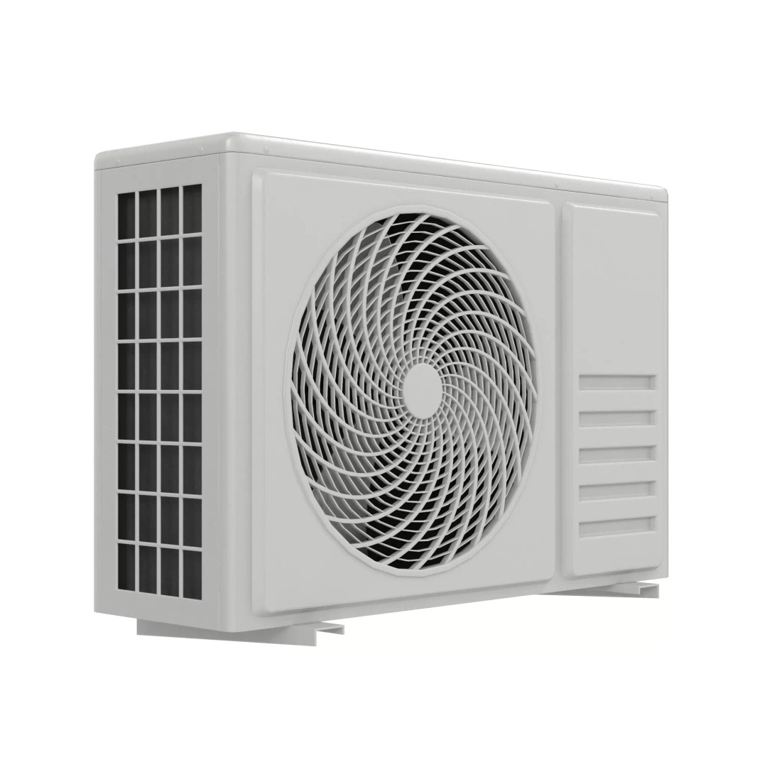 Low Poly Air Conditioner 3D Model – PBR Textures, FBX, OBJ - View 2