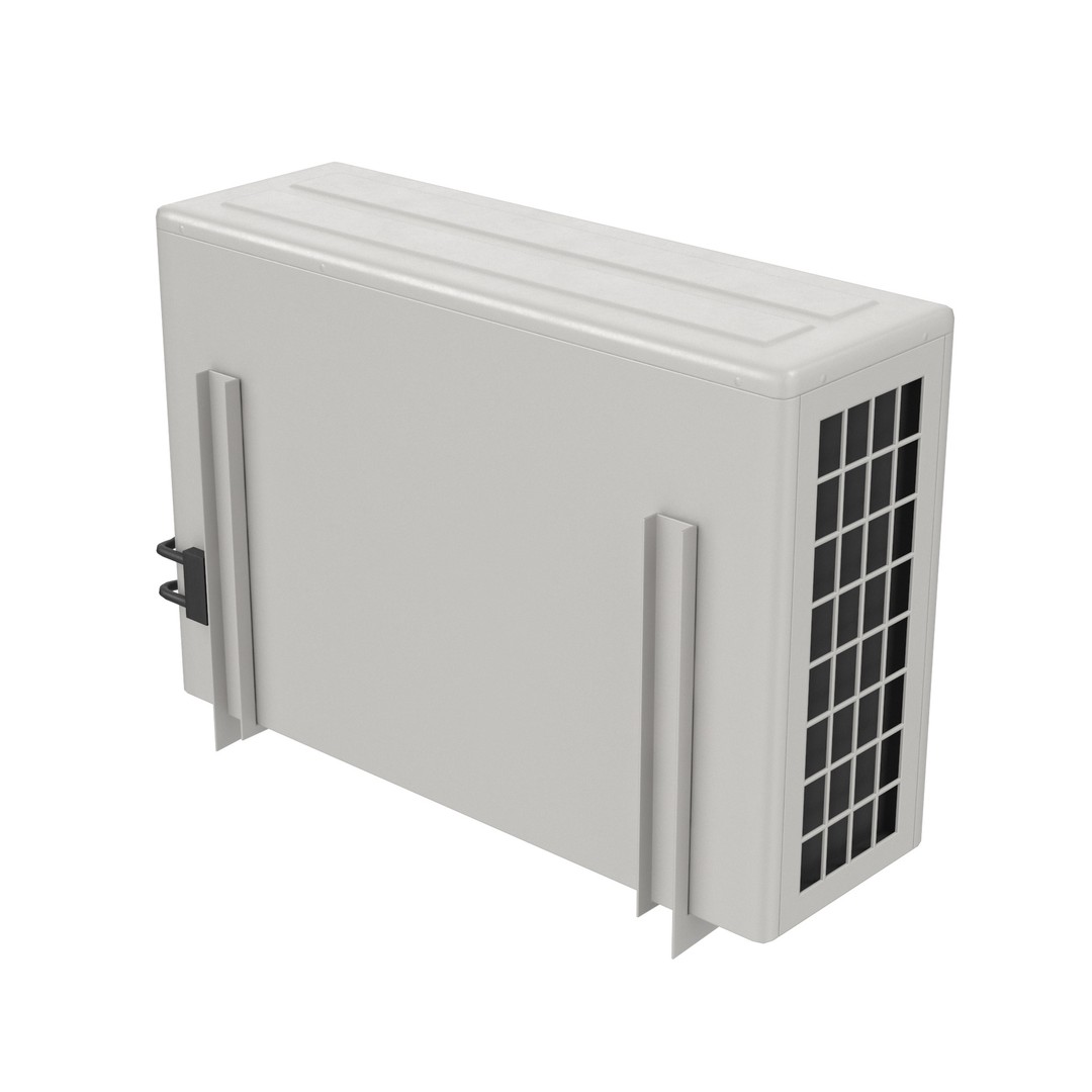 Low Poly Air Conditioner 3D Model – PBR Textures, FBX, OBJ - View 6