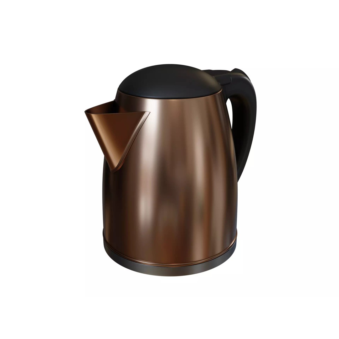Electric Kettle 3D Model – Realistic PBR Kitchen Gadget, FBX - View 2