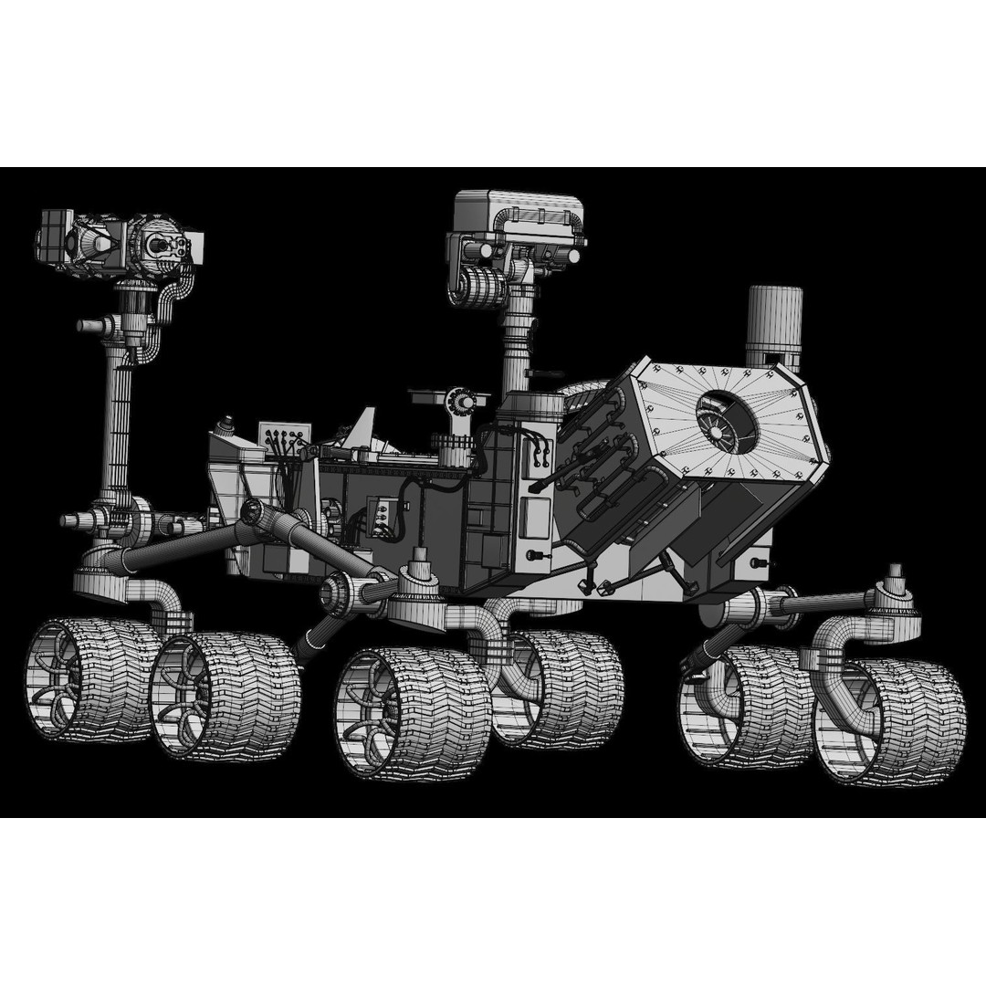 Perseverance Mars Rover 3D Model – High Poly PBR Asset, FBX, OBJ