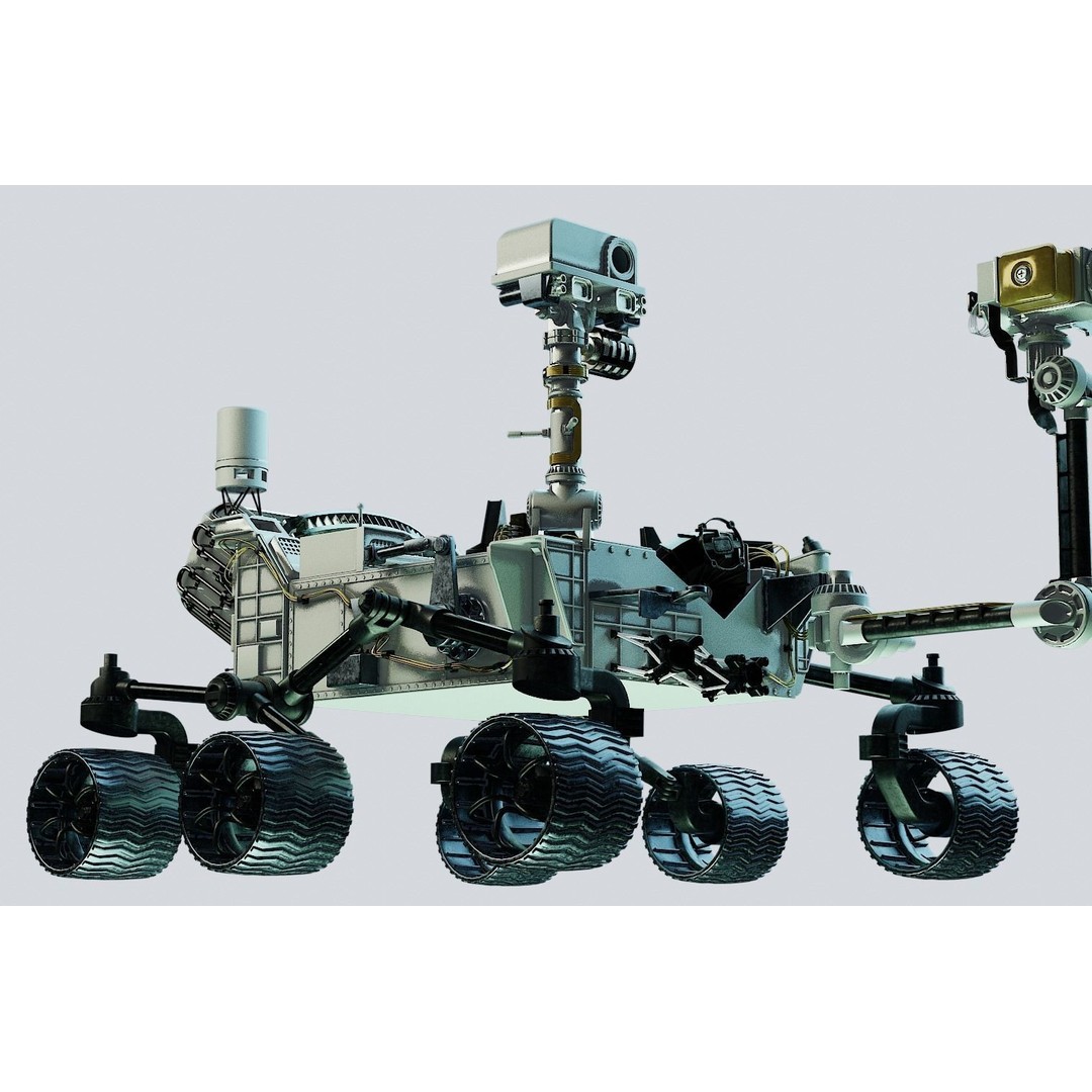 Perseverance Mars Rover 3D Model – High Poly PBR Asset, FBX, OBJ - View 10