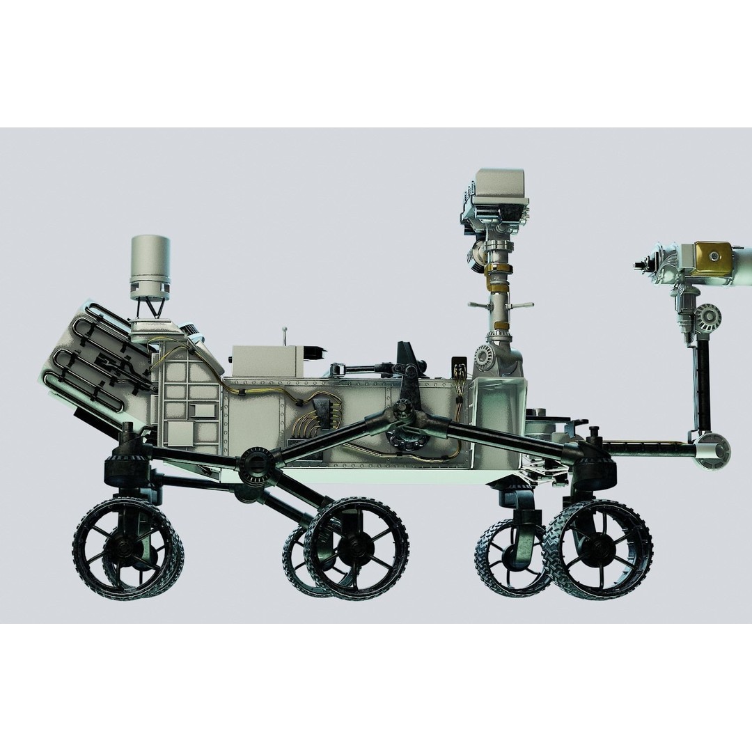 Perseverance Mars Rover 3D Model – High Poly PBR Asset, FBX, OBJ - View 11
