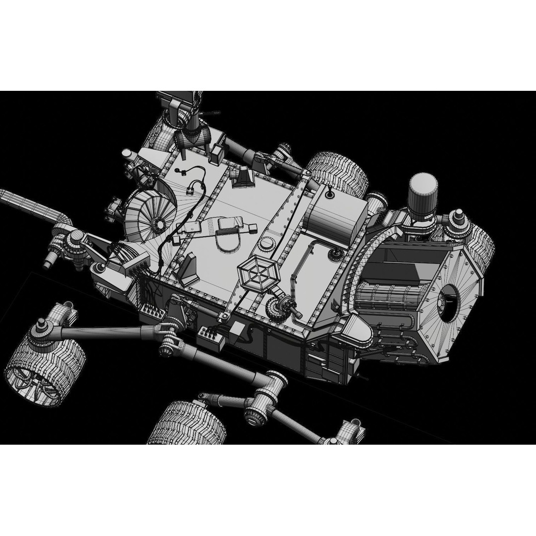 Perseverance Mars Rover 3D Model – High Poly PBR Asset, FBX, OBJ - View 28
