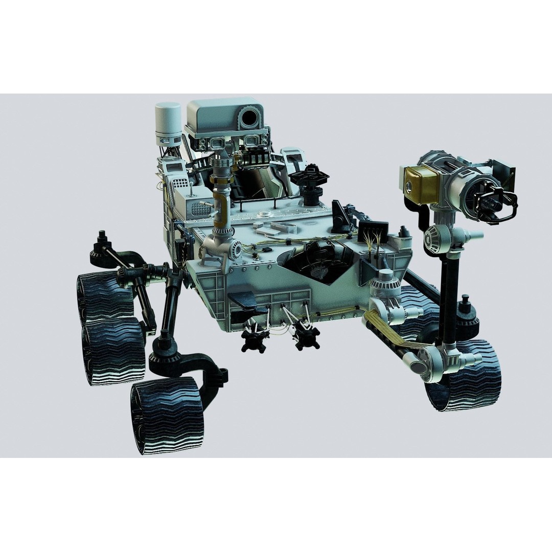 Perseverance Mars Rover 3D Model – High Poly PBR Asset, FBX, OBJ - View 3