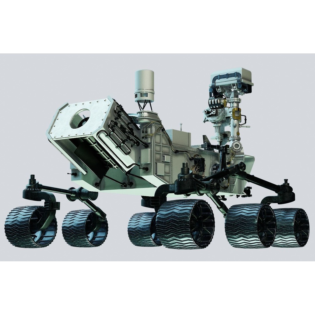 Perseverance Mars Rover 3D Model – High Poly PBR Asset, FBX, OBJ - View 6